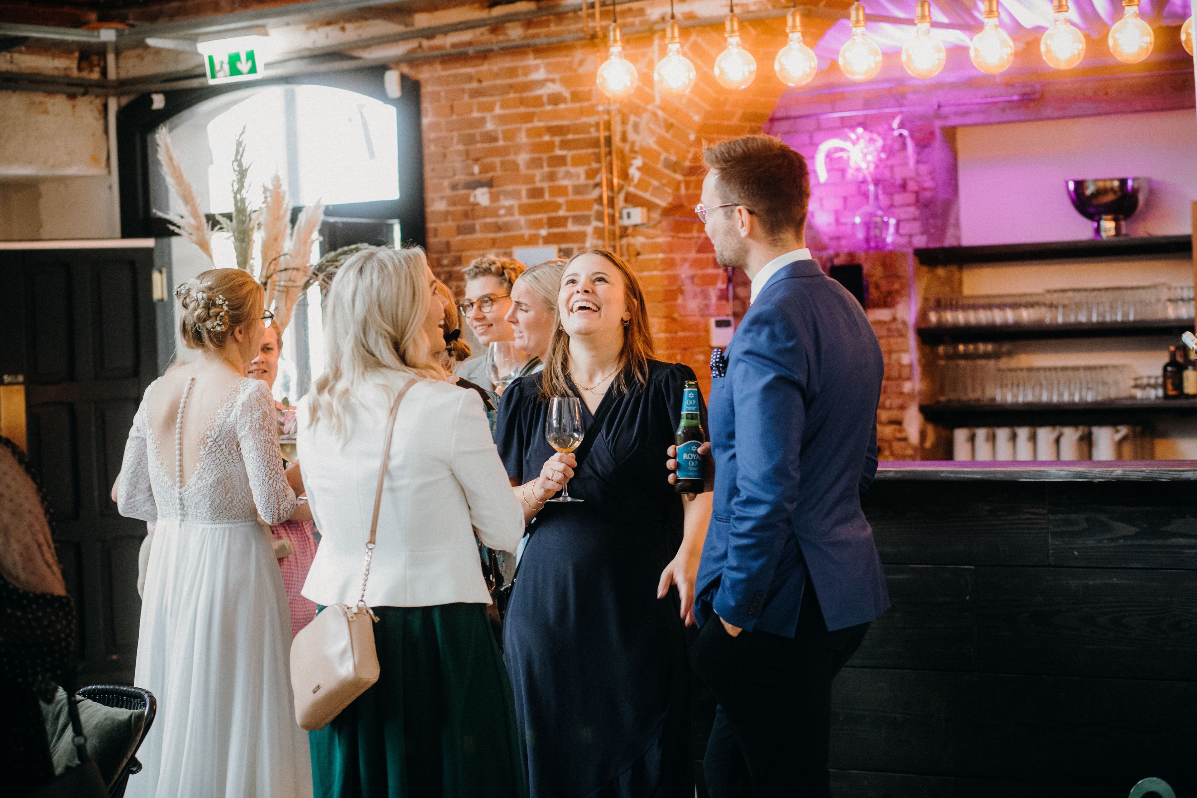 Guests talking at a Driven To Network meeting